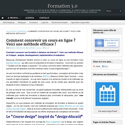 Comment concevoir un cours en ligne ? Voici une méthode efficace