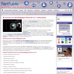 Concevoir une vidéo pédagogique efficace de A à Z : Guide pratique