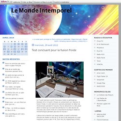 Test concluant pour la fusion froide