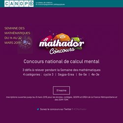 Concours Mathador : Semaine des Maths !