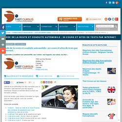 Ressources recensées/Thot : 21 cours et tests par Internet.