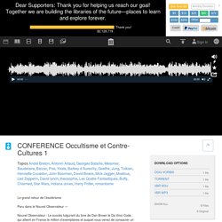 CONFERENCE Occultisme et Contre-Cultures 1
