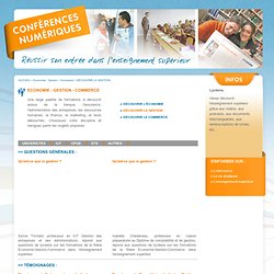 Onisep - Conférences Numériques - Réussir son entrée dans l'enseignement supérieur