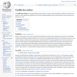 Conflit des ordres