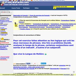 Conjonctions et connecteurs d'idées