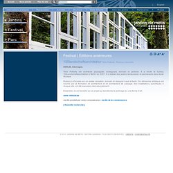 Jardin de la connaissanceÉditions antérieures