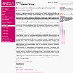 Comment le cerveau stabilise ses connexions pour mieux apprendre - SERVICE DE COMMUNICATION