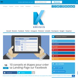 10 conseils et étapes pour créer sa Landing-Page sur Facebook