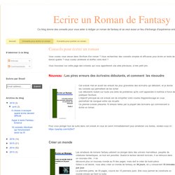Conseils pour écrire un roman
