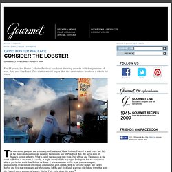 Consider the Lobster: 2000s Archive