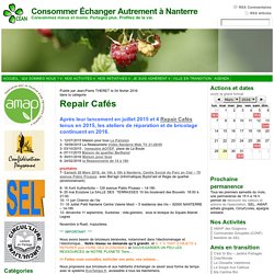 Repair Cafés « Consommer Échanger Autrement à Nanterre