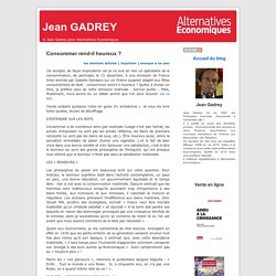 Consommer rend-il heureux ?