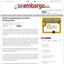 Delito constitucional, conflicto internacional