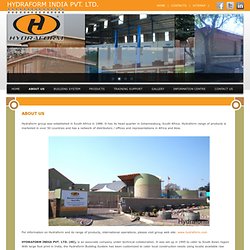Hydraform Asia - Hydraform Group - Hydraform India