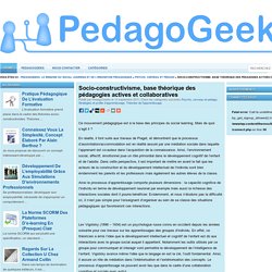 Socio-constructivisme, base théorique des pédagogies actives et collaboratives