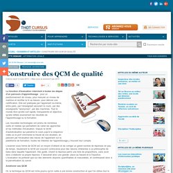 Construire des QCM de qualité