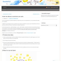 Inciter les élèves à construire une carte