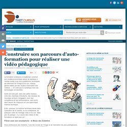 Construire son parcours d'auto-formation pour réaliser une vidéo pédagogique