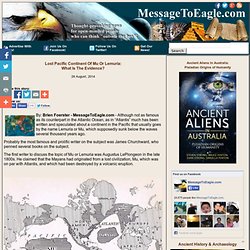 Lost Pacific Continent Of Mu Or Lemuria: What Is The Evidence?
