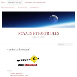 Continu ou discontinu ?