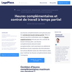 Contrat de travail à temps partiel : Les heures complémentaires