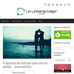 Contrato para vivir en pareja para adultos