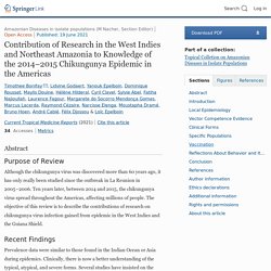 Contribution of Research in the West Indies and Northeast Amazonia to Knowledge of the 2014–2015 Chikungunya Epidemic in the Americas
