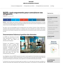 RGPD : trois arguments pour convaincre vos dirigeants