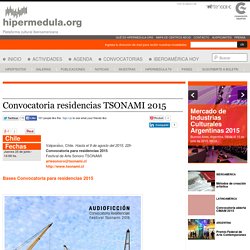Convocatoria residencias TSONAMI 2015