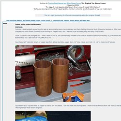 Copper boiler scratch build project.