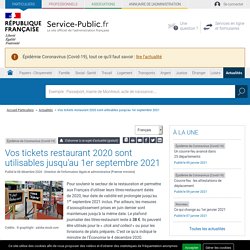 valeur titre restaurant