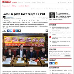 Corsé, le petit livre rouge du PTB