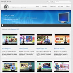 "Salud para todos tv" (CCSS)