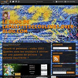 vidéo 1892 : Quelles sont les couleurs à utiliser sur une palette de peintre - la palette équilibrée ?