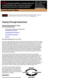 Counseling the Gifted: Coping Through Awareness