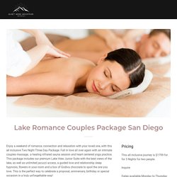 Couples Spa Hotel Getaway Los Angeles and San Diego
