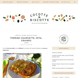 Terrine courgette, feta, graines