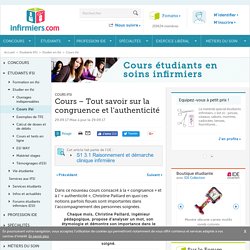 Congruence et authenticité