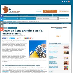 2012 Cours en ligne gratuits : on n'a encore rien vu
