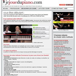 Cours de piano en ligne pour les débutants