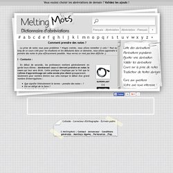 Cours sur la prise de notes - Aide prise de notes