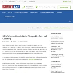 IAS Coaching Fee in Top Coachings