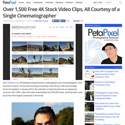Over 1,500 Free 4K Stock Video Clips, All Courtesy of a Single Cinematographer
