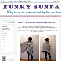 Le patron gratuit de la cape poncho