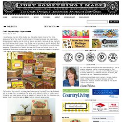Craft Organizing: Cigar Boxes
