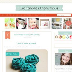 How to Make Rosette Fabric Flowers