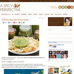 Creamy Roasted Tomatillo Salsa Verde Recipe