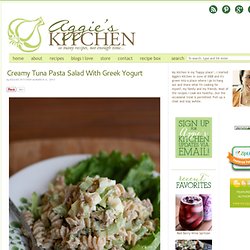 Creamy Tuna Pasta Salad With Greek Yogurt