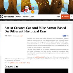 Artist Creates Cat And Mice Armor Based On Different Historical Eras