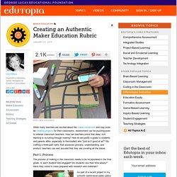 Creating an Authentic Maker Education Rubric